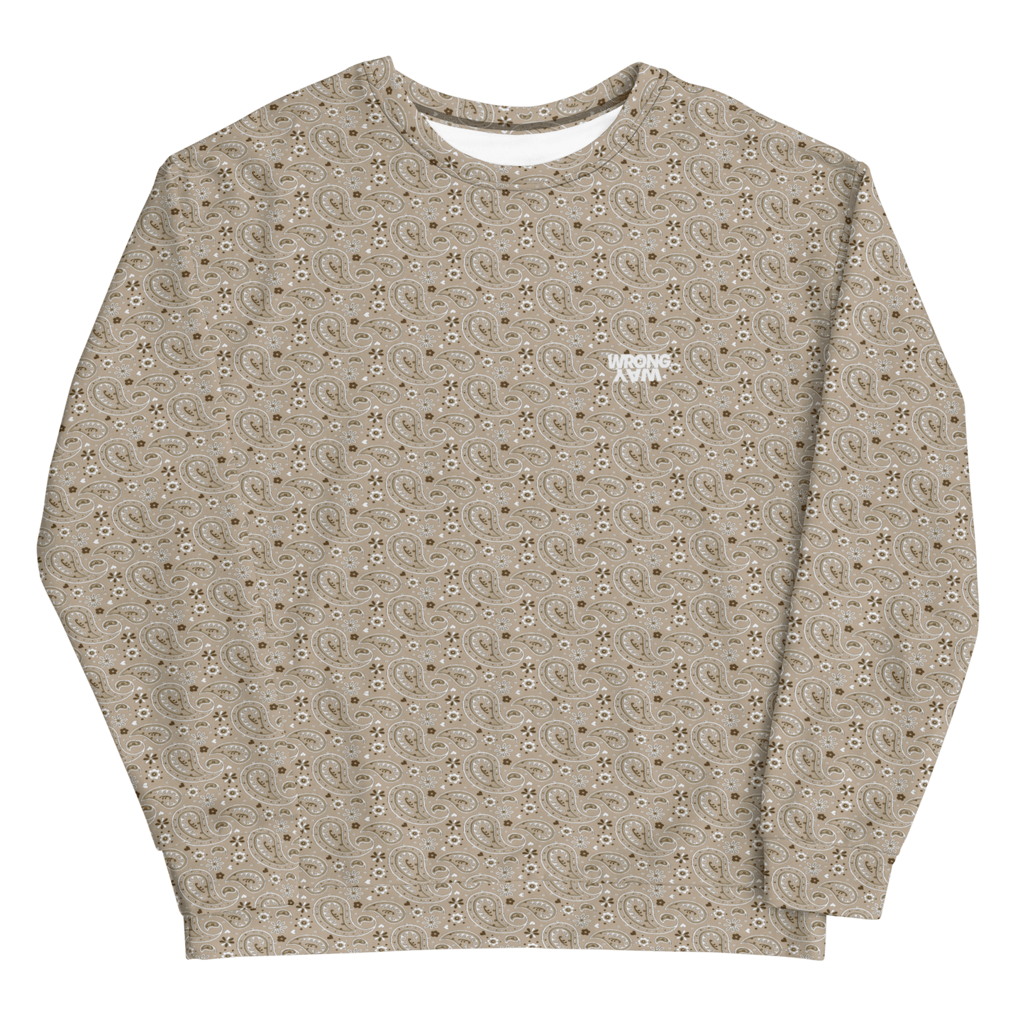 Stack Logo Cream Paisley Sweatshirt