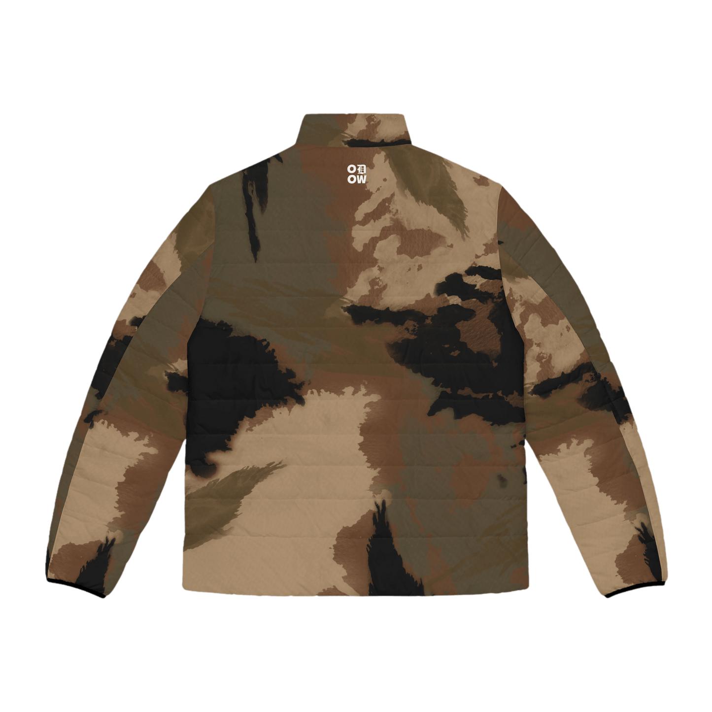 Water Color Camo Puffer Jacket (Desert Sand)