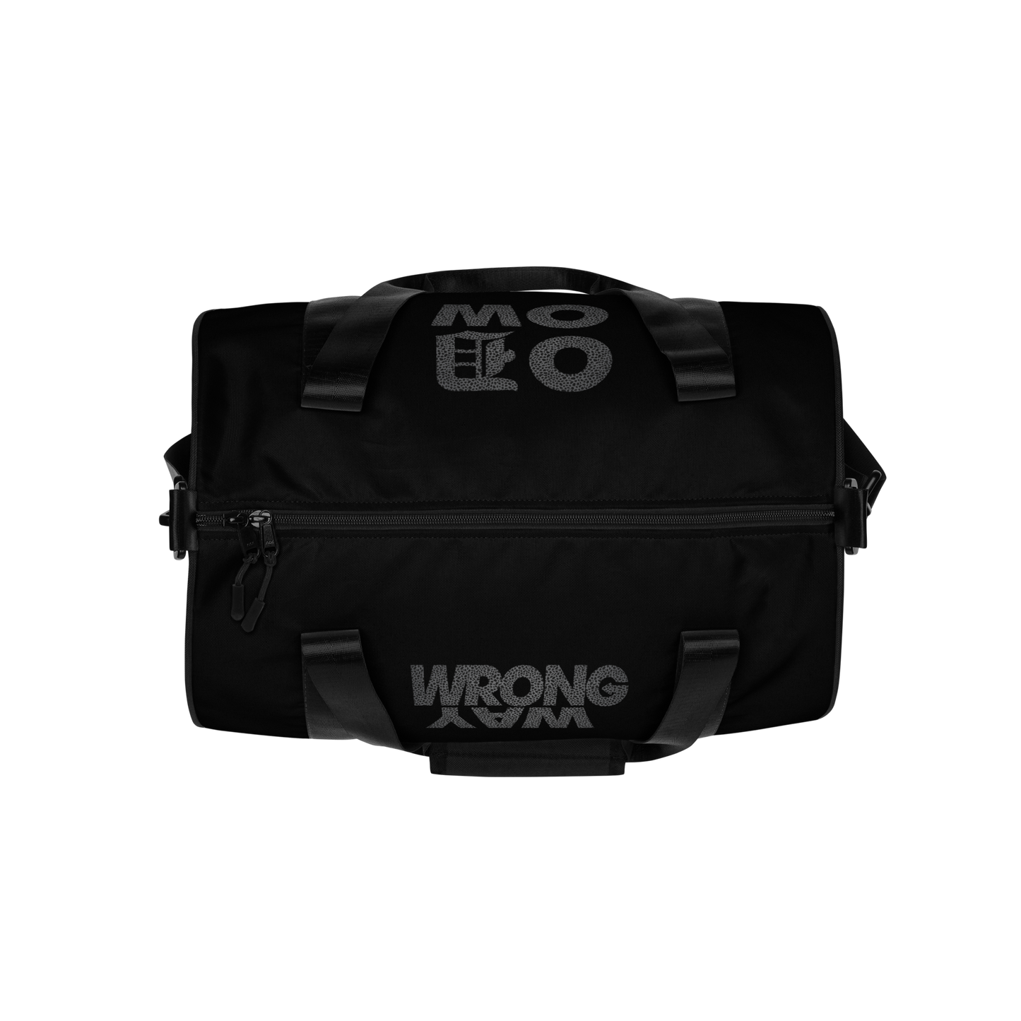 Wrong Way Stack Logo Elephant Print Compact Duffle