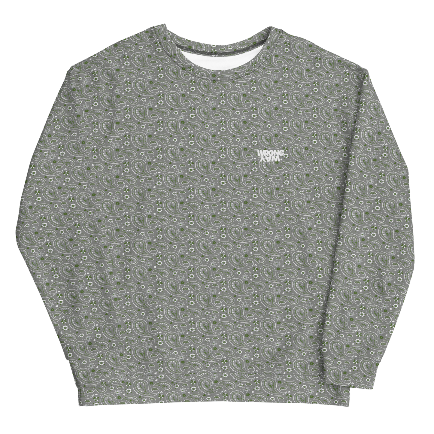 Stack Logo Grey Paisley Sweatshirt