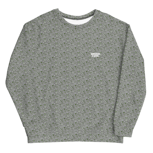 Stack Logo Grey Paisley Sweatshirt