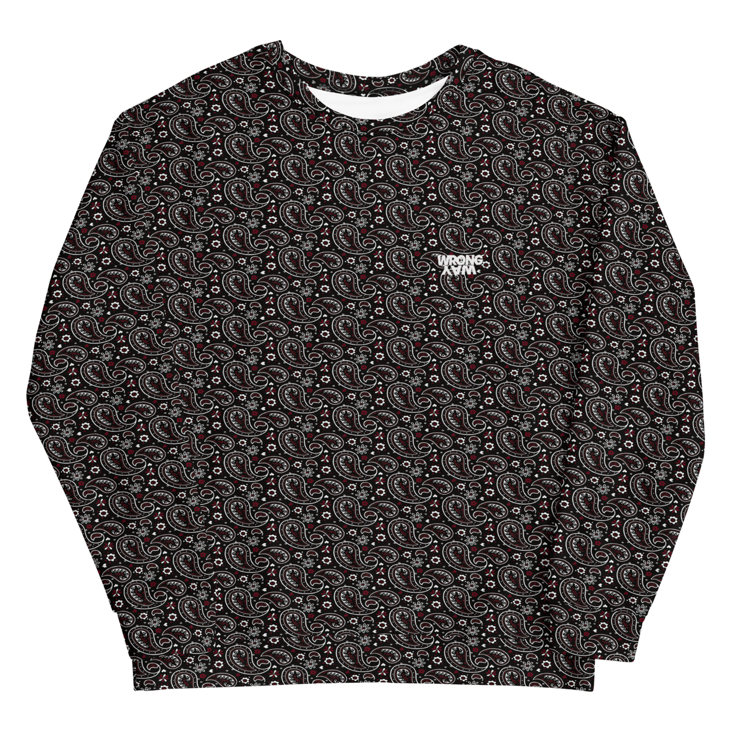 Stack Logo Black Paisley Sweatshirt