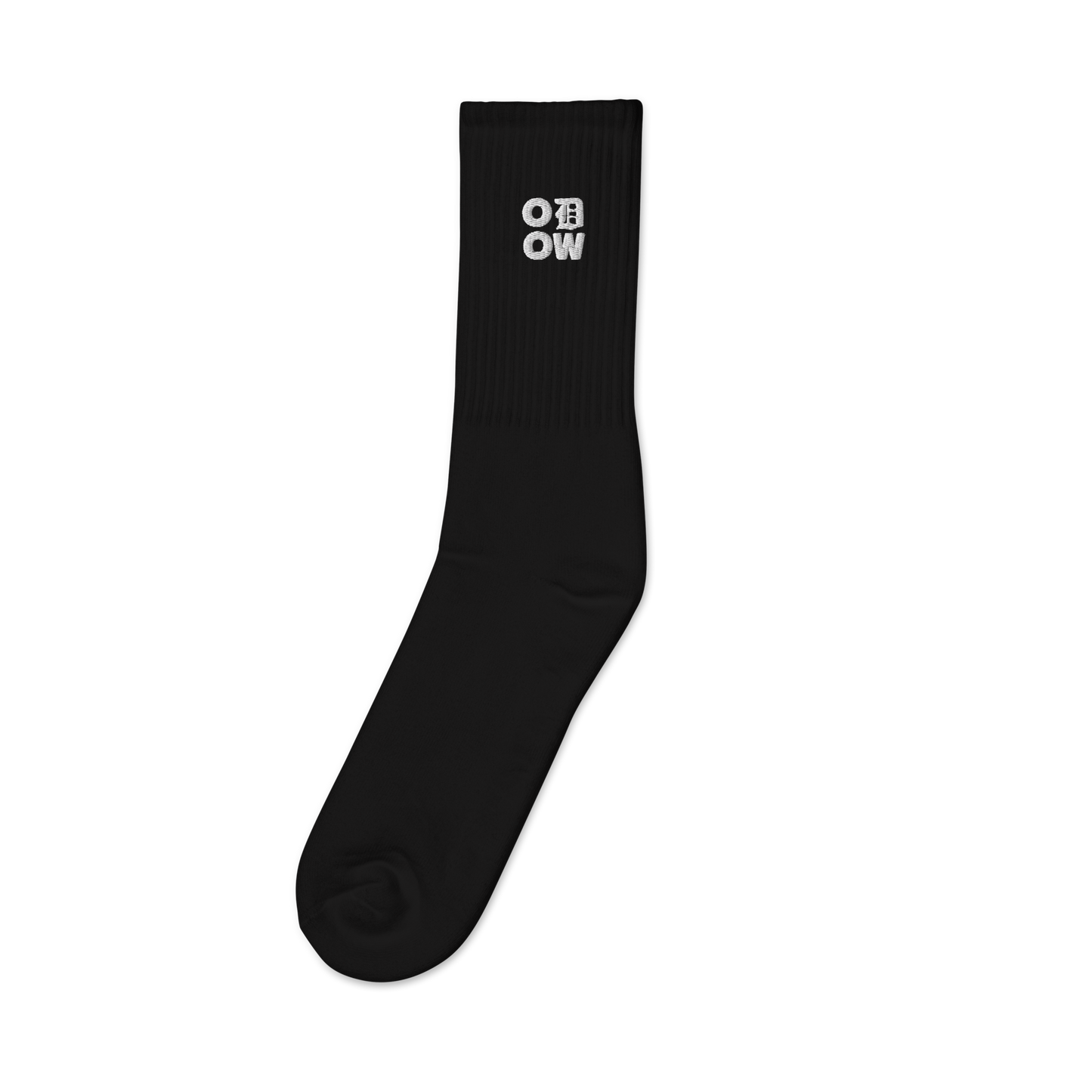 ODOW Embroidered Socks (White Logo)