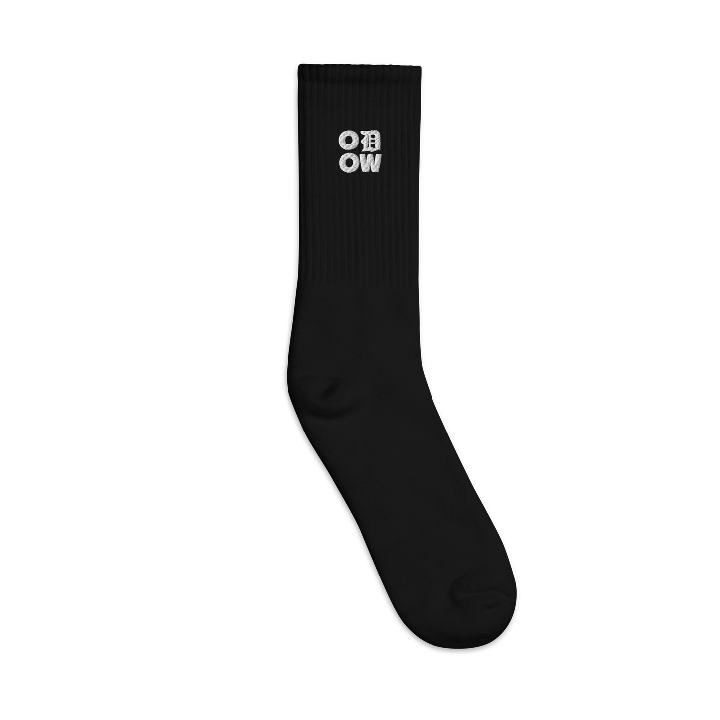 ODOW Embroidered Socks (White Logo)