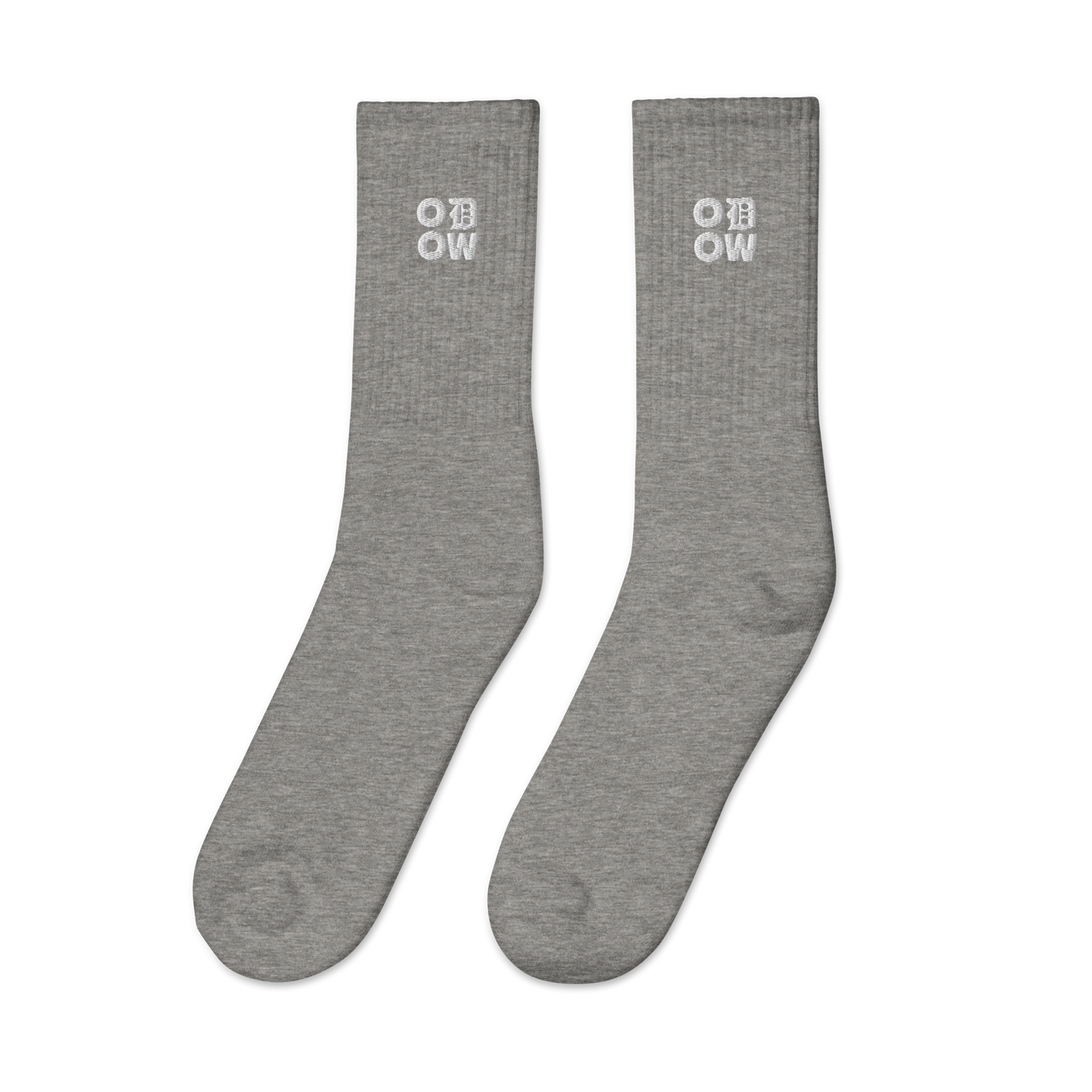 ODOW Embroidered Socks (White Logo)