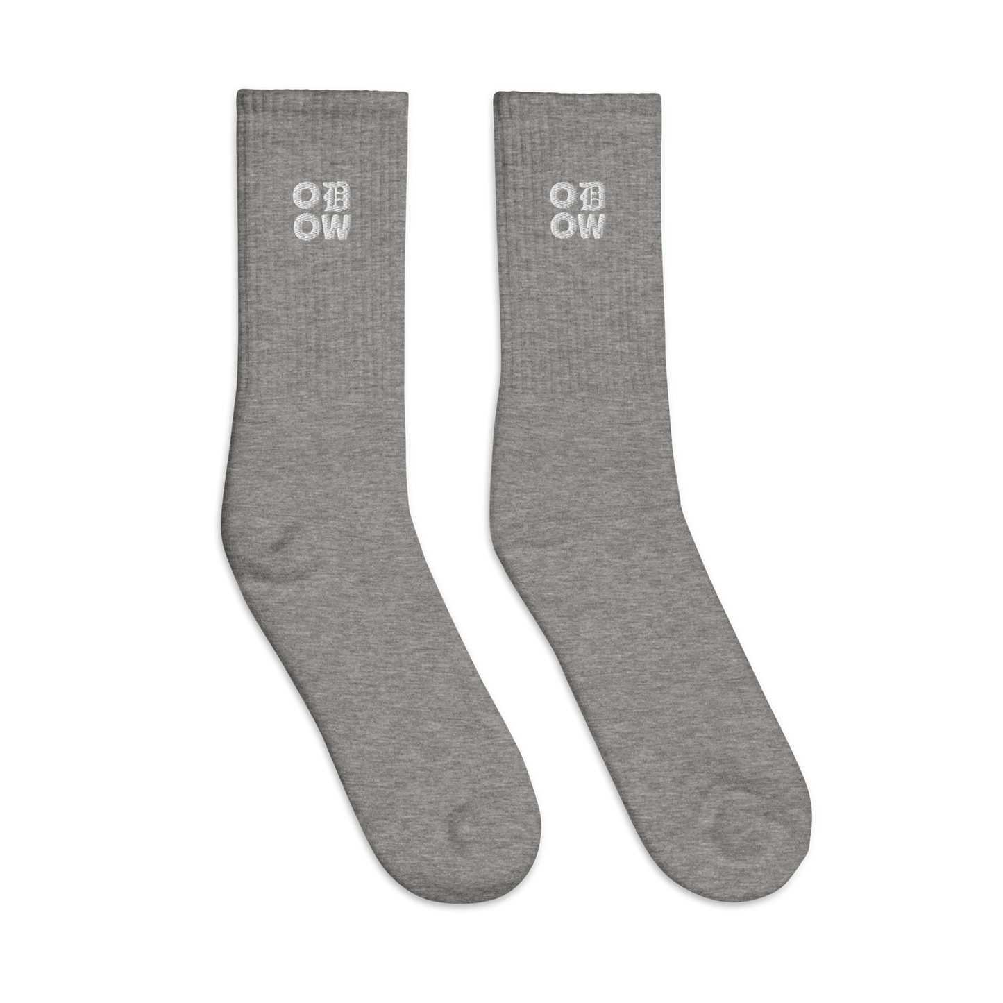 ODOW Embroidered Socks (White Logo)