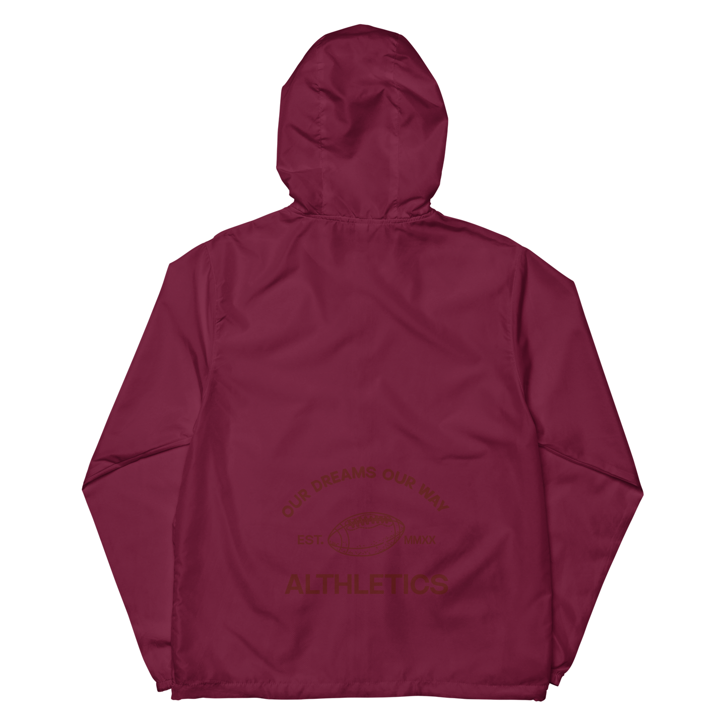 ODOW Athletics Zip Up Maroon