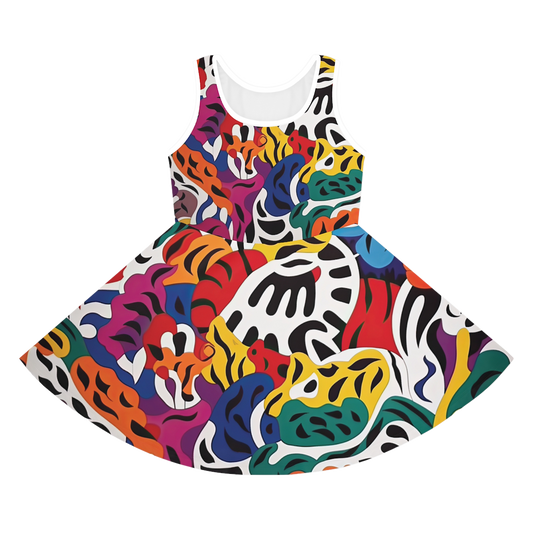 Sleeveless W!LD Print Sundress
