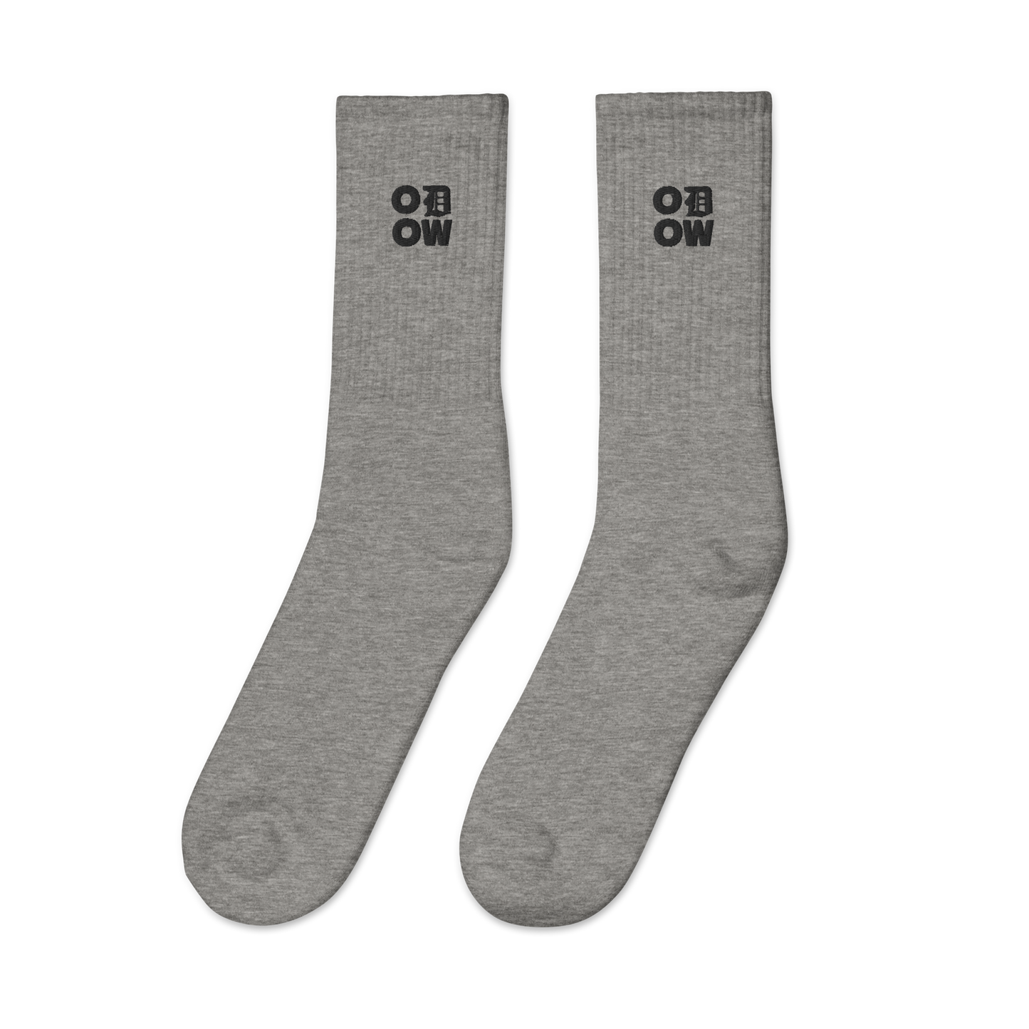 ODOW Embroidered Socks (Black Logo)