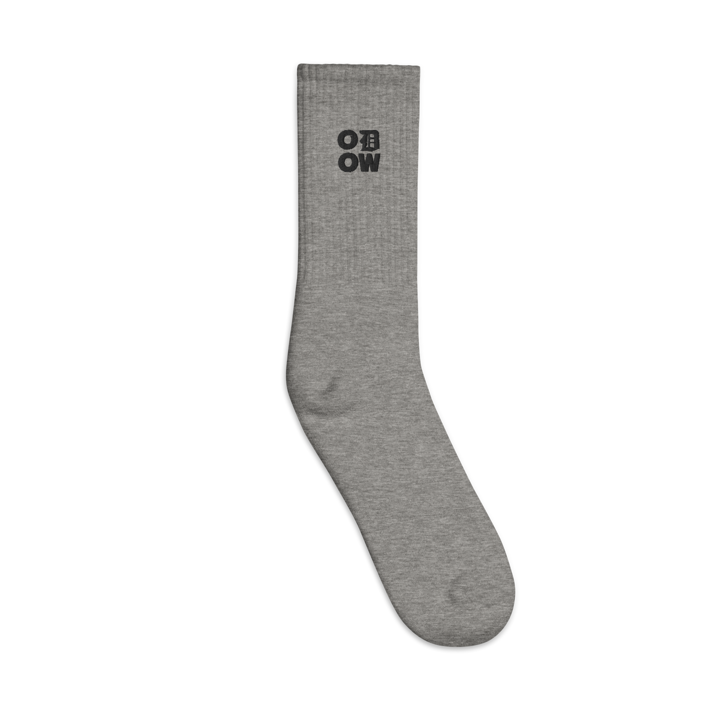 ODOW Embroidered Socks (Black Logo)