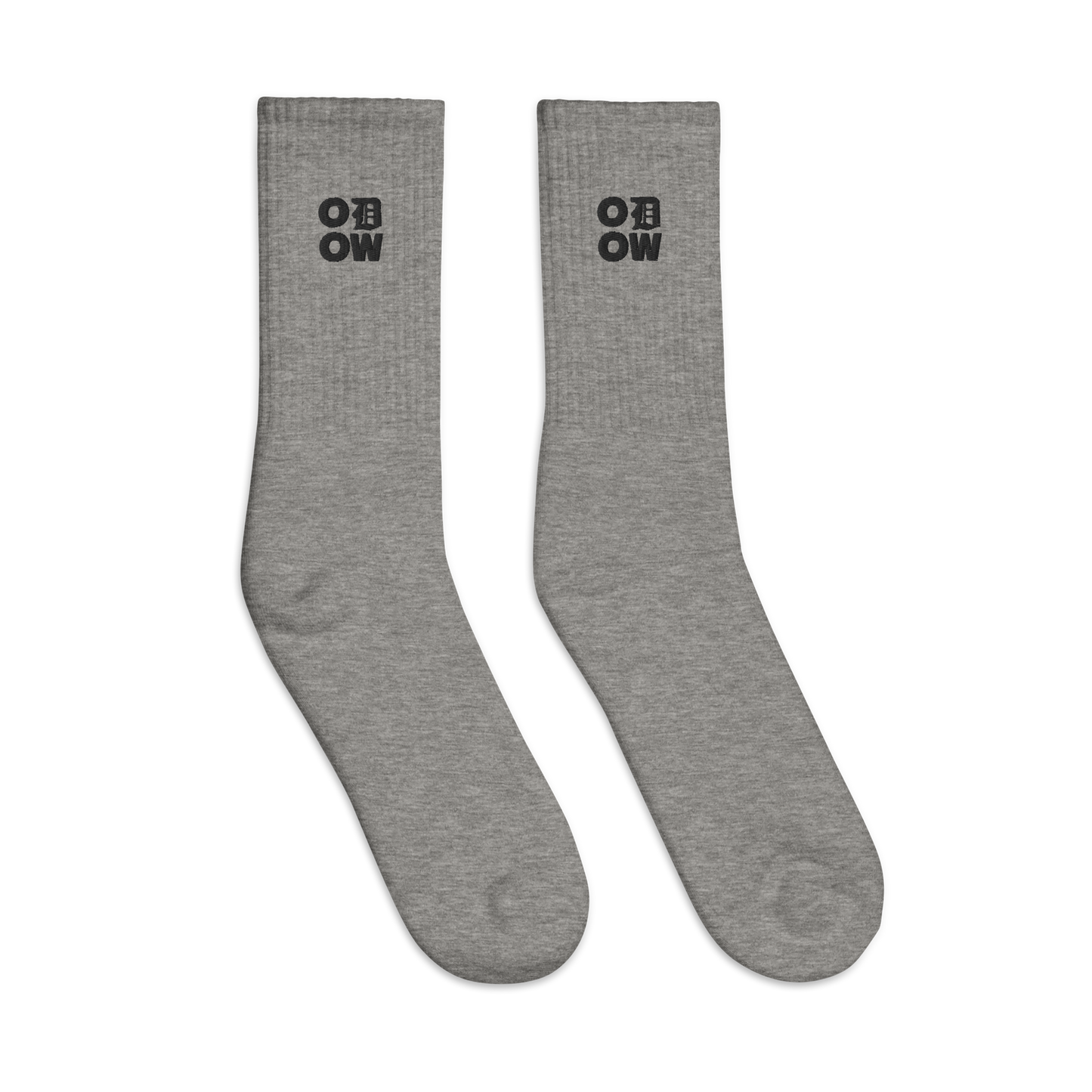 ODOW Embroidered Socks (Black Logo)