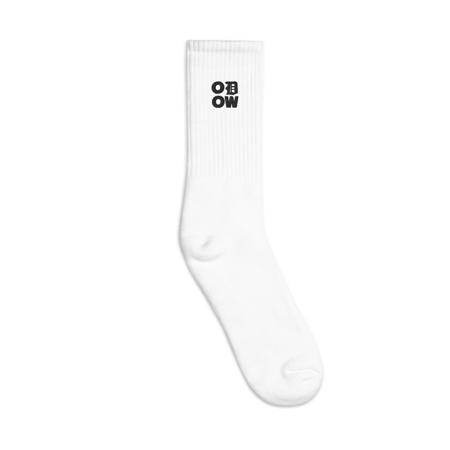 ODOW Embroidered Socks (Black Logo)