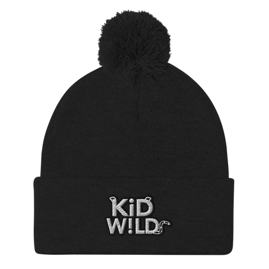 KiD W!LD Pom Beanie White