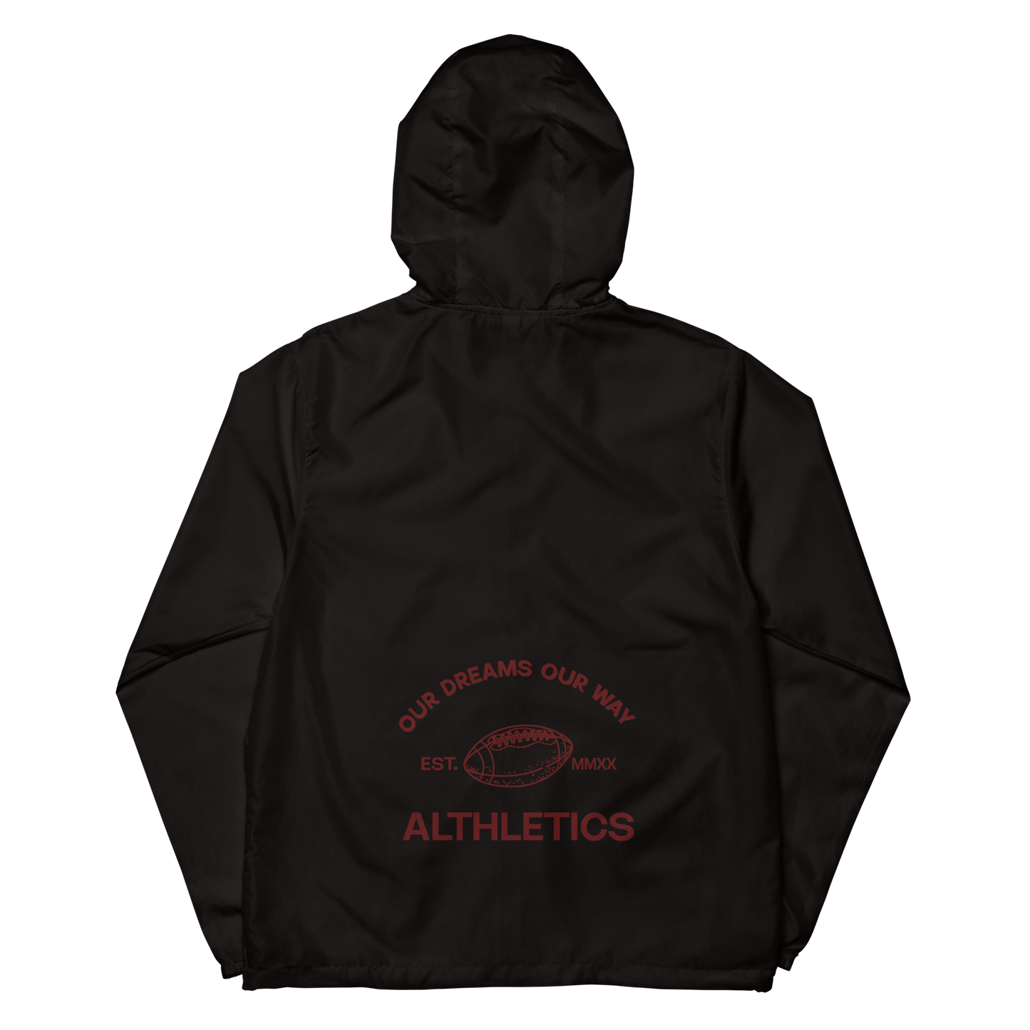 ODOW Athletics Zip Up Maroon