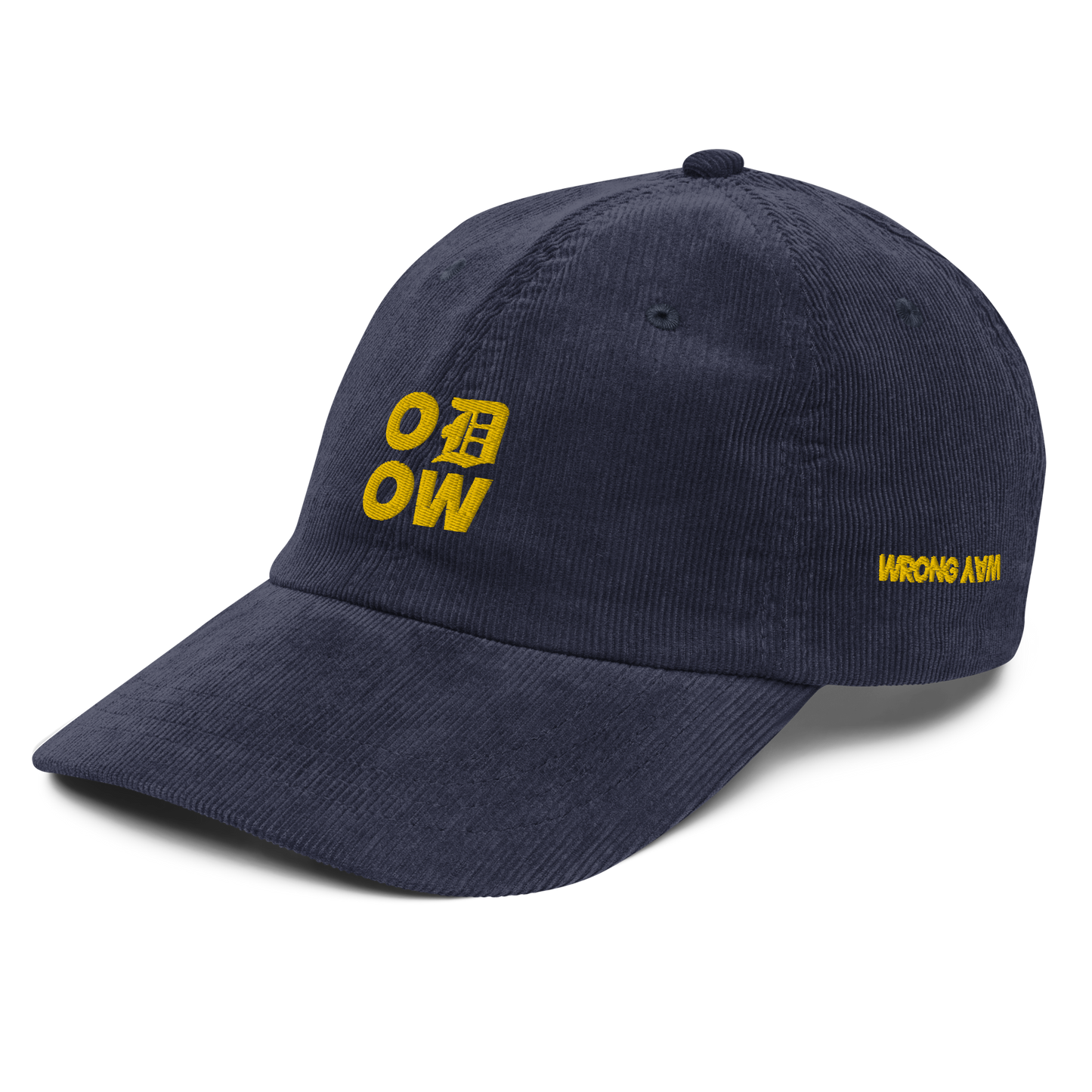 ODOW Detroit Vintage corduroy cap NAVY